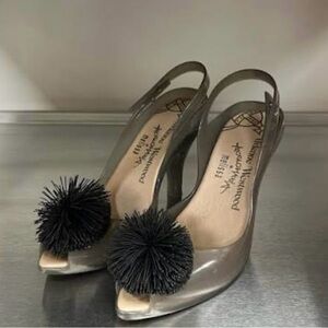 Vivienne Westwood x Melissa Grey Slingback Heels - 6US (37) 4UK